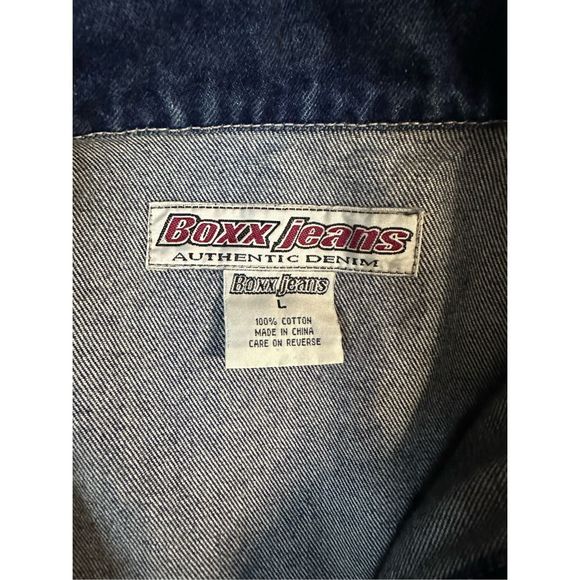 Vintage Boxx Jeans Baggy Skater Hip Hop Denim Jacket Sz Large BR - Picture 4 of 10